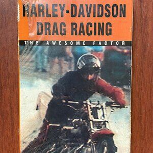 Vintage VHS Motorcycle - Harley Davidson Drag Racing: The Awesome Factor 1992